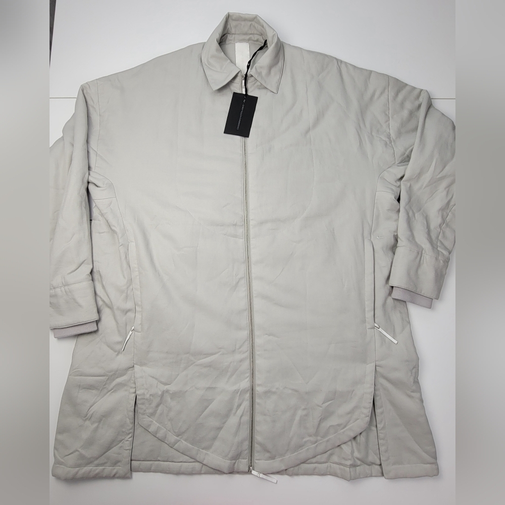 Nike ESC Every Stitch Considered Full Zip Coat Gray DC1123 006 Womens Sz XS New